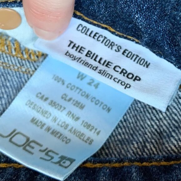 Anthropologie Joe's Jeans Jeans Straight leg Billie Slim Crop Distressed - Picture 10 of 16